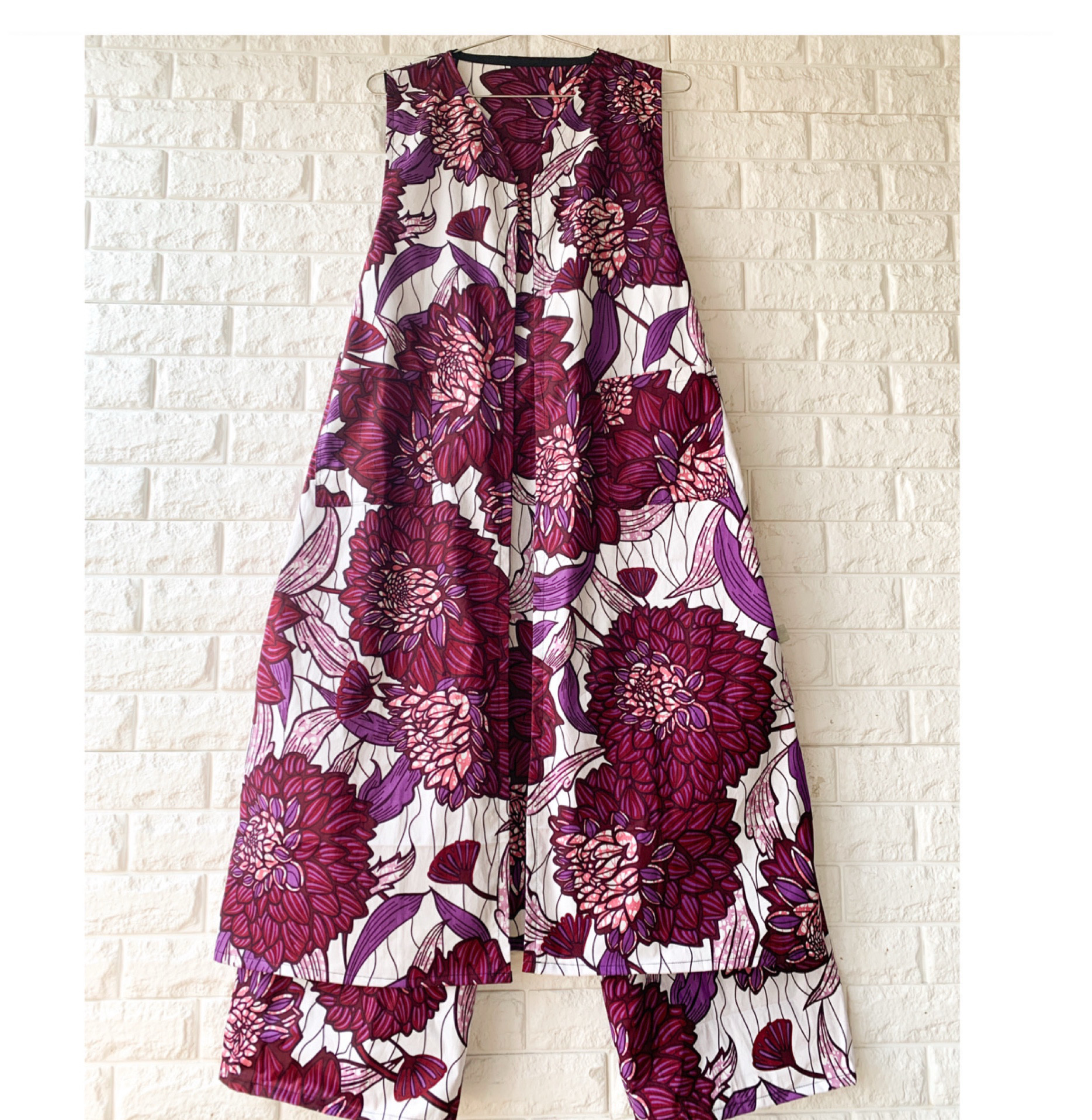 アフリカンプリント　ワンピース