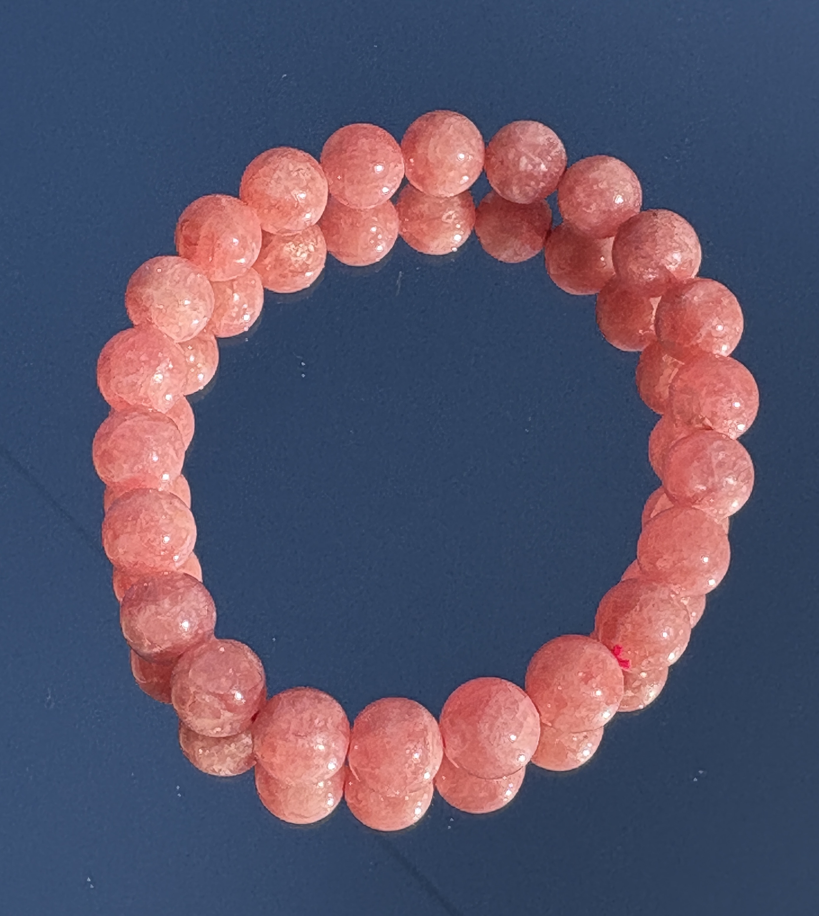 インカローズ ブレスレット✨️高品質天然石【石言葉】「愛」「情熱的な恋」「薔薇色の人生」