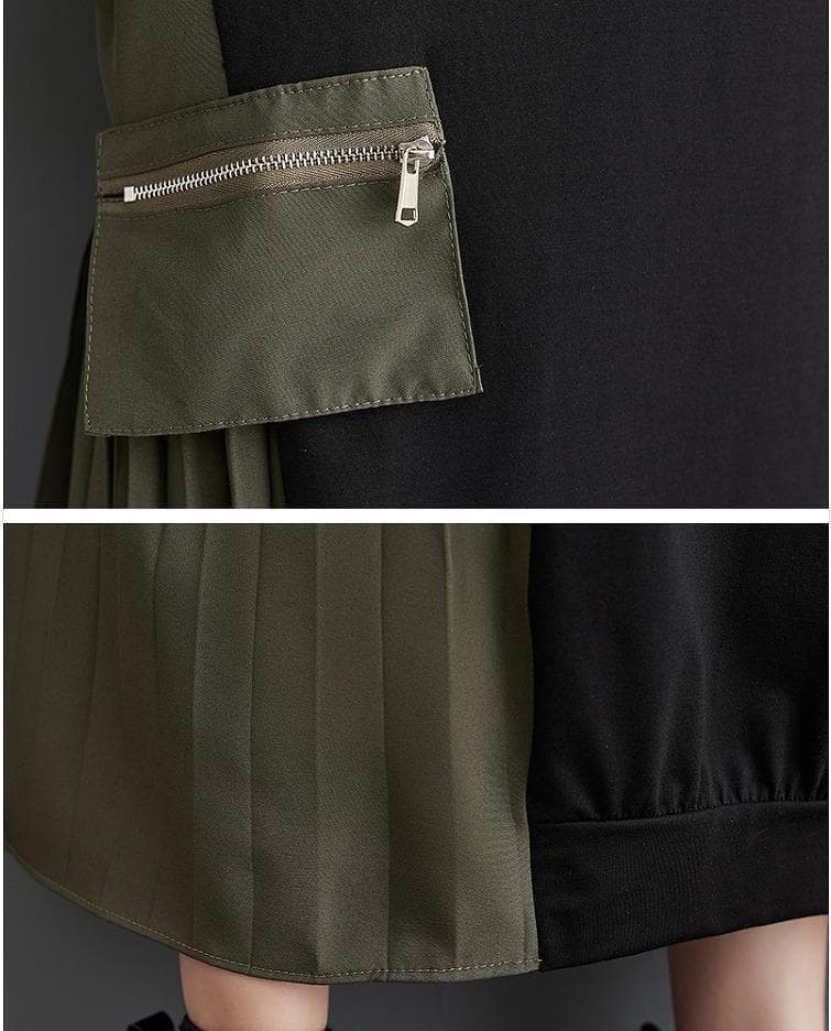 大きいサイズ レディース ロング　ワンピース　ゆったり　カーキ 秋冬 新品 長袖