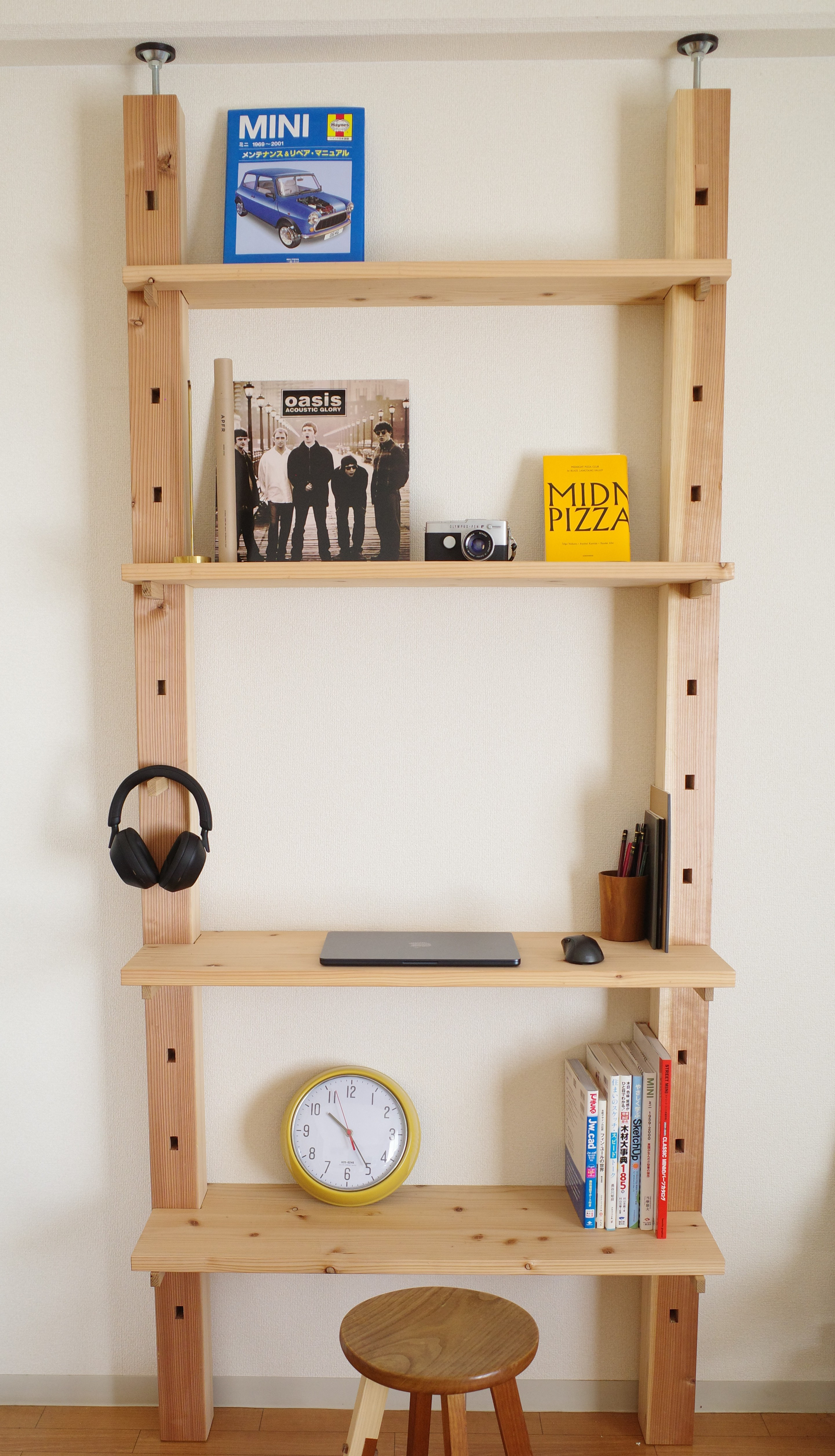 オーダーメイド　突っ張りシェルフ