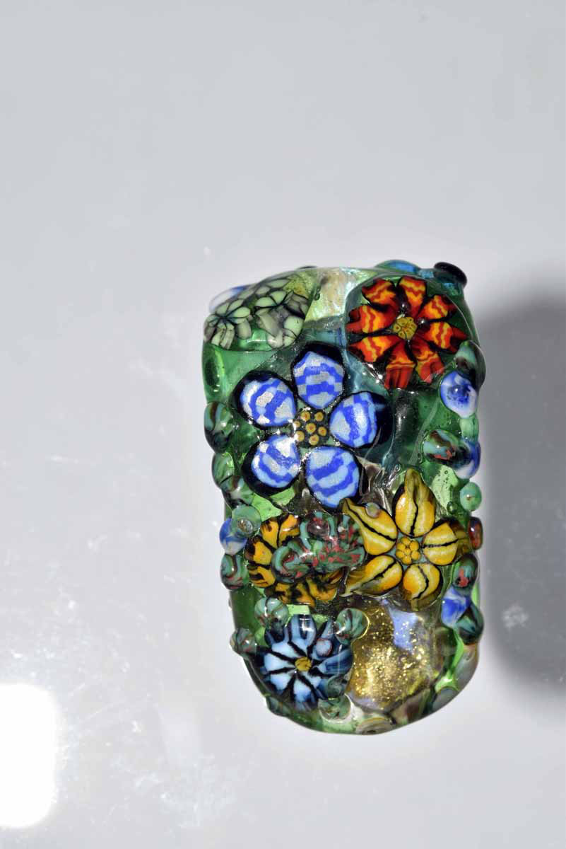 とんぼ玉 トンボ玉 蜻蛉玉 ペンダントトップ   モレッティ   ハンドメイド 11707-499