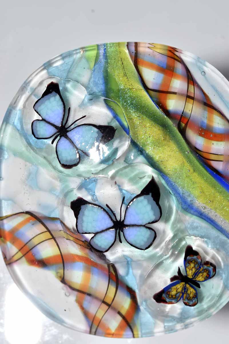 とんぼ玉 トンボ玉 蜻蛉玉 ペンダントトップ   モレッティ   ハンドメイド 11716-499