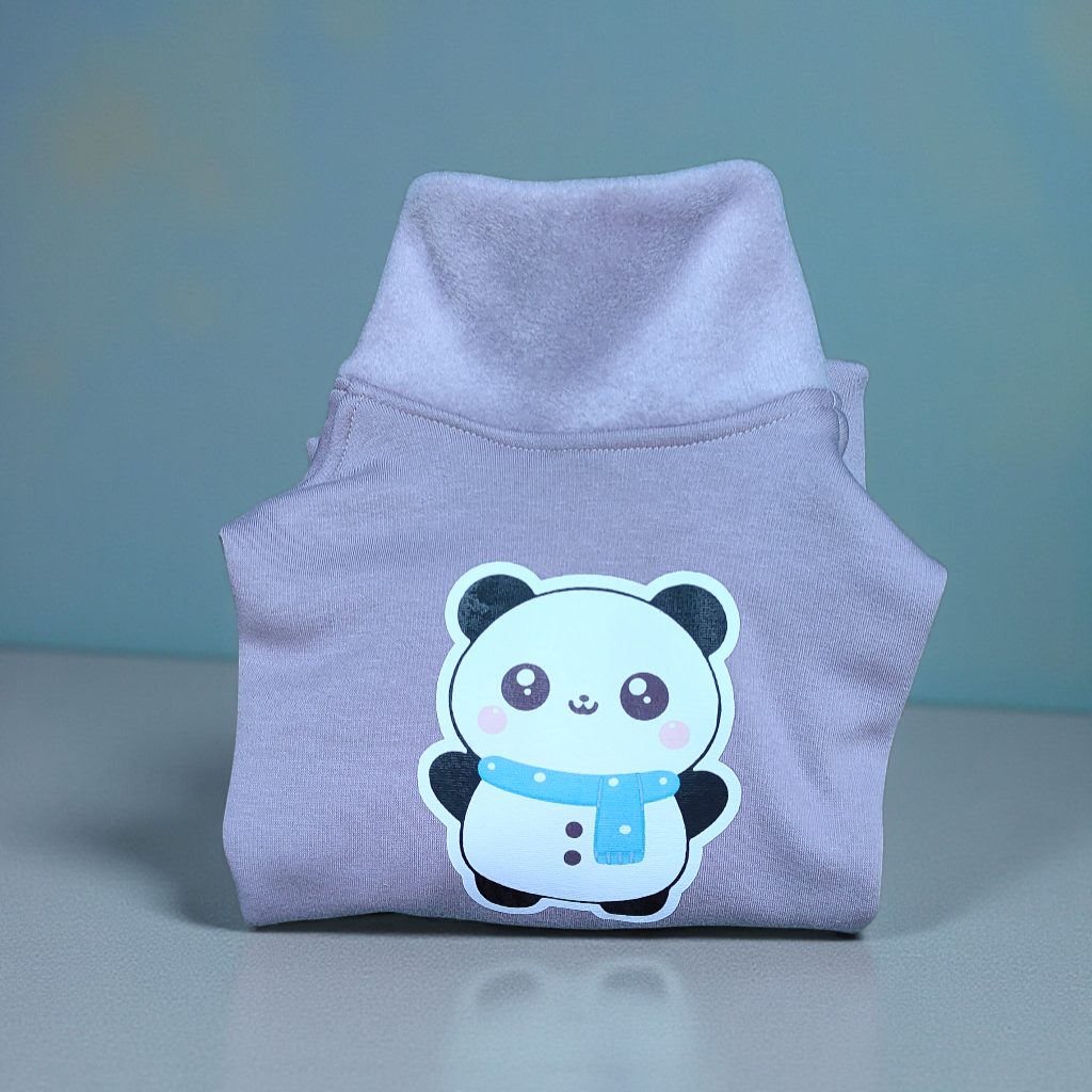 ほっこりくすみパープルロンバース/パンダ