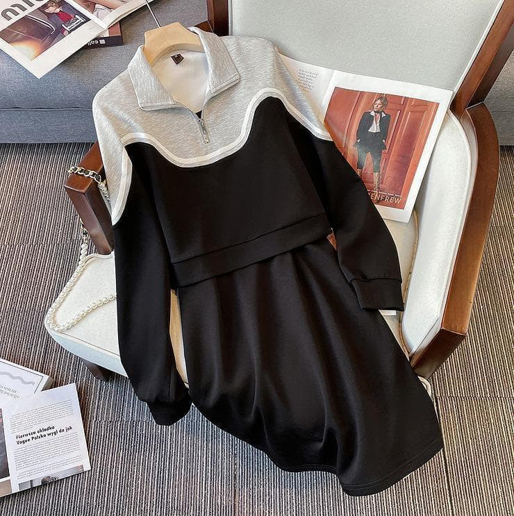 大きいサイズ 上下セット レディース セットアップ　ワンピース　春　 秋冬 新品