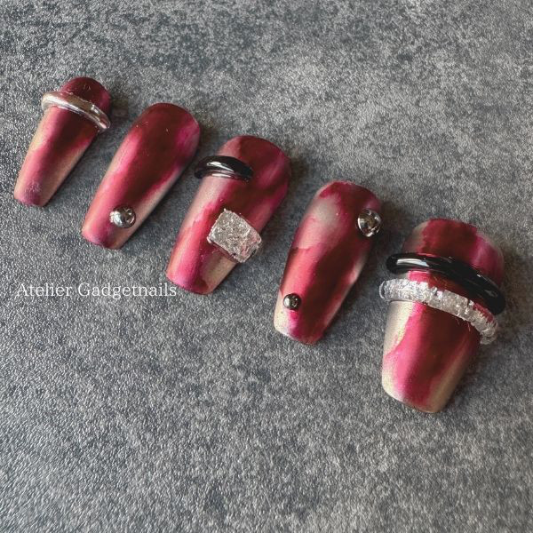 ネイルチップ／ネイルアート／Crimson Restraint（クリムゾン・レストレイント）