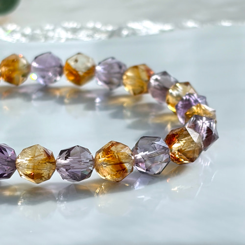 アメジスト&シトリン✨スターカットブレスレット ブレスレット Himal