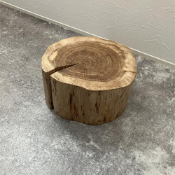 未来工房】□□国産山桜 丸太スツール/MIKU-KOBO□□ 椅子（チェアー