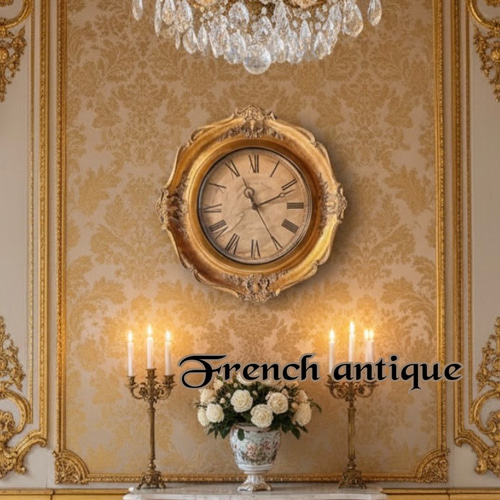 フレンチアンティーク調 壁掛け時計 GL №.2 ウォールクロック 店舗什器 フレンチアンティーク調 壁掛け時計 GL №.2 ウォールクロック 店舗什器
