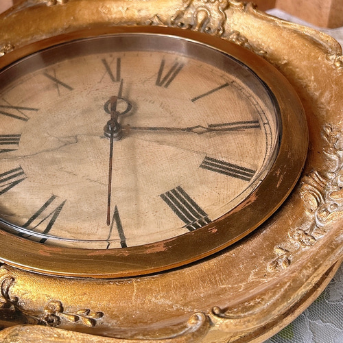 フレンチアンティーク調 壁掛け時計 GL №.2 ウォールクロック 店舗什器