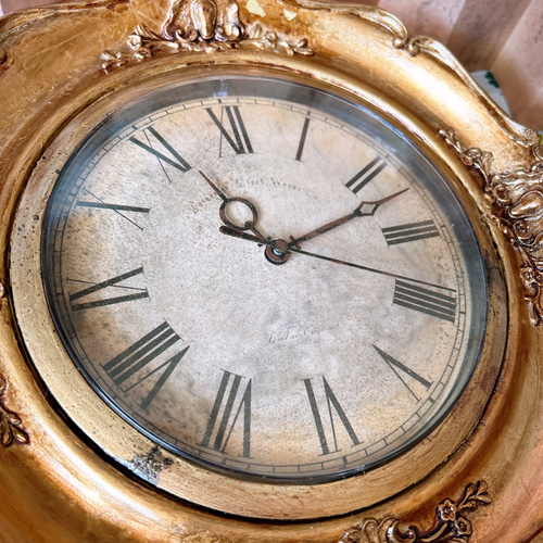 フレンチアンティーク調 壁掛け時計 GL №.1 ウォールクロック 店舗什器