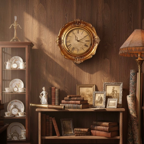 フレンチアンティーク調 壁掛け時計 GL №.1 ウォールクロック 店舗什器