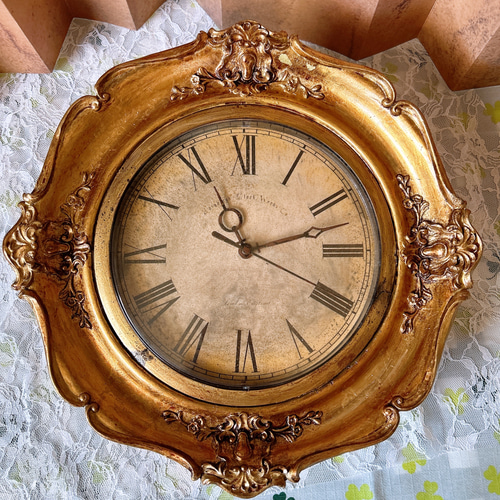 フレンチアンティーク調 壁掛け時計 GL №.1 ウォールクロック 店舗什器