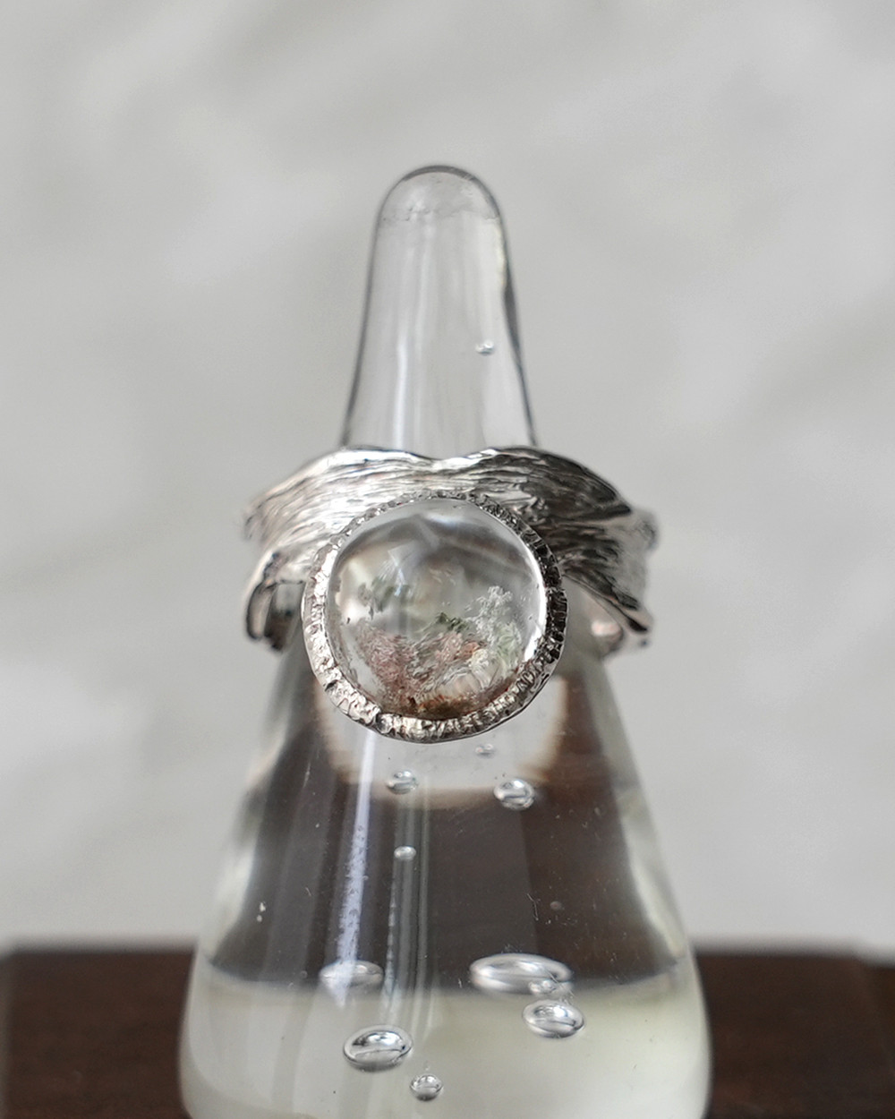 Garden quartz silver ring 25-r1 ガーデンクォーツ リング