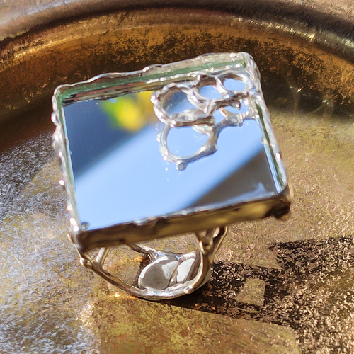 サエラの手鏡 14号・SV925・鏡の指環：《鏡 06/Miroir 06》 指輪・リング Cinq Six