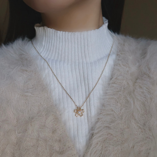 早割【色が選べる】ピンク ホワイト 淡水パール 桜 ネックレス 14kgf