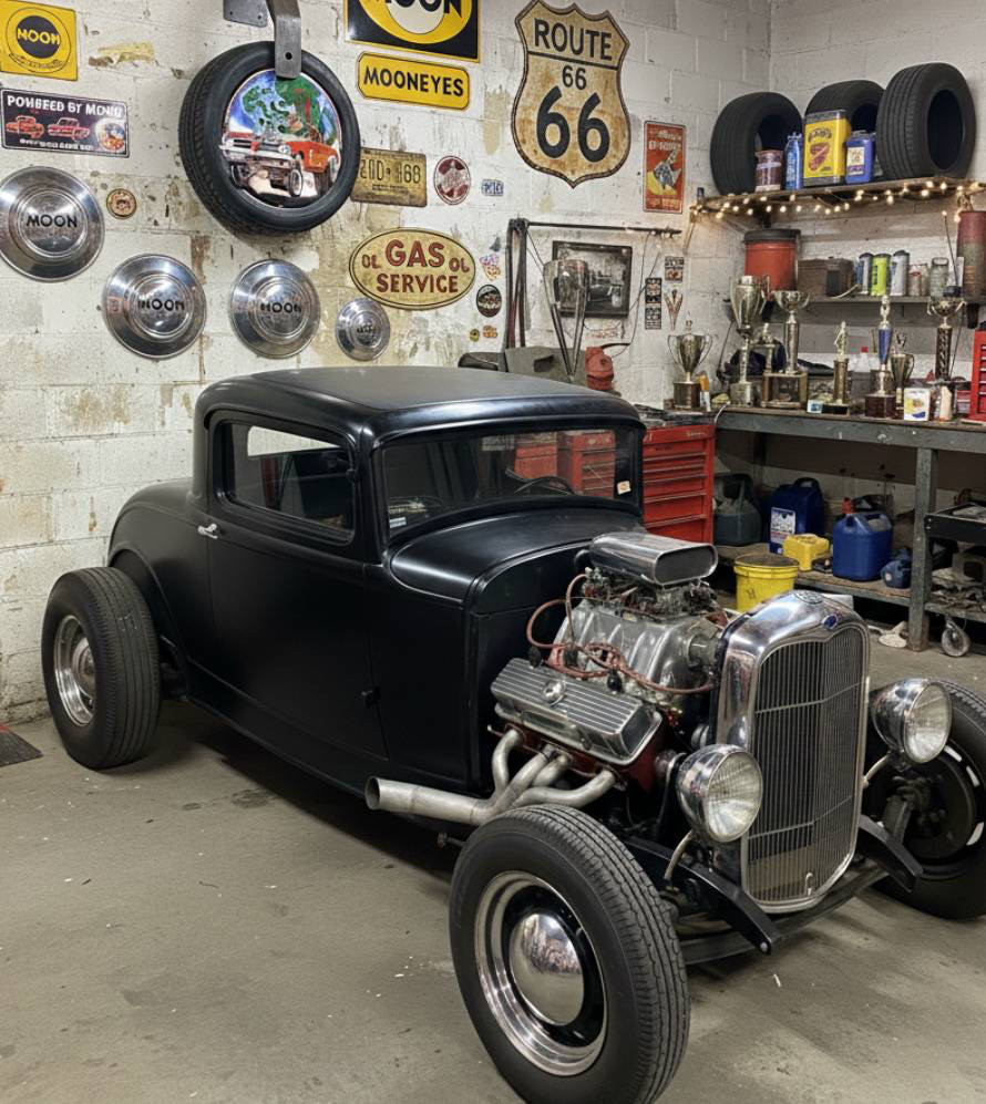 アメリカンガレージ  ラットフィンク サインボード  アメリカン雑貨 壁掛け看板