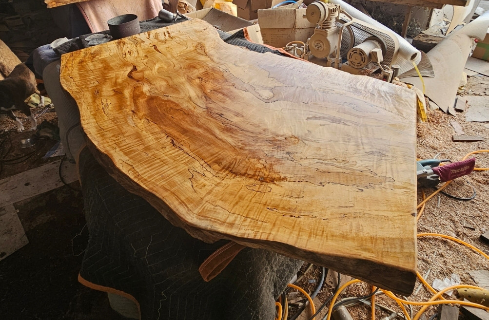 最終値下げ　栃　ダイニング　テーブル　最高級　杢　座卓　リビング　カウンター