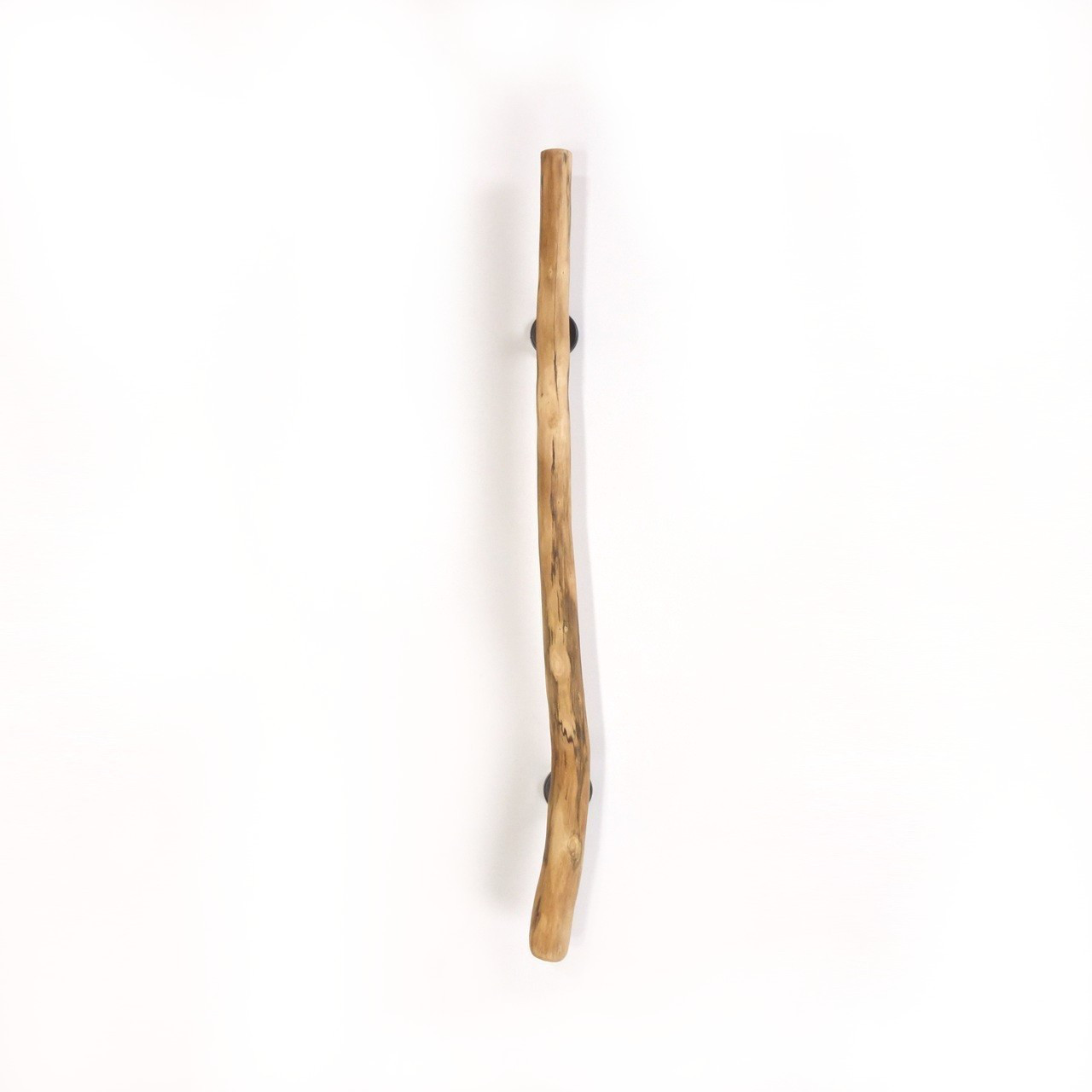 【温泉流木】幻想的な色素模様の柿渋流木ドアハンドル・手すり 木製 自然木 流木インテリア