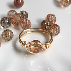 よくばリング◇ラピスラズリとブラックオニキスのワイヤーリング