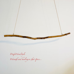 1ｍサイズのシンプルな流木のハンガーラック 北欧 衣装掛け ハンギング 吊り下げ ハンガーポール N111 7枚目の画像