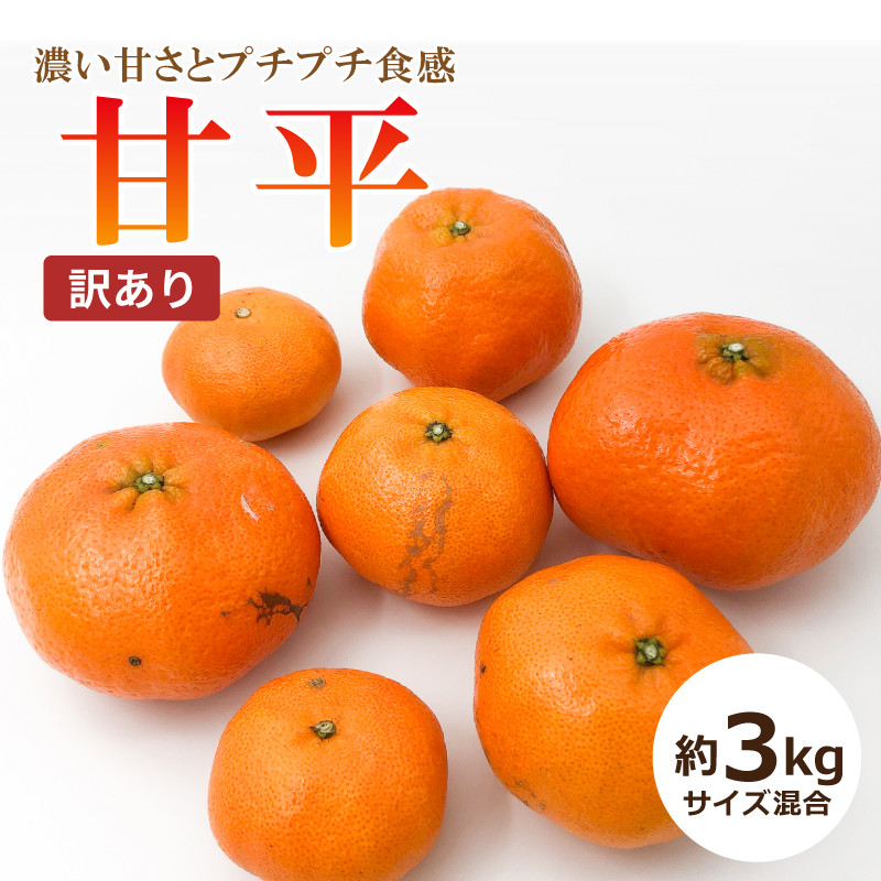 【送料無料】甘平〈訳あり〉約３kg　※順次発送中～