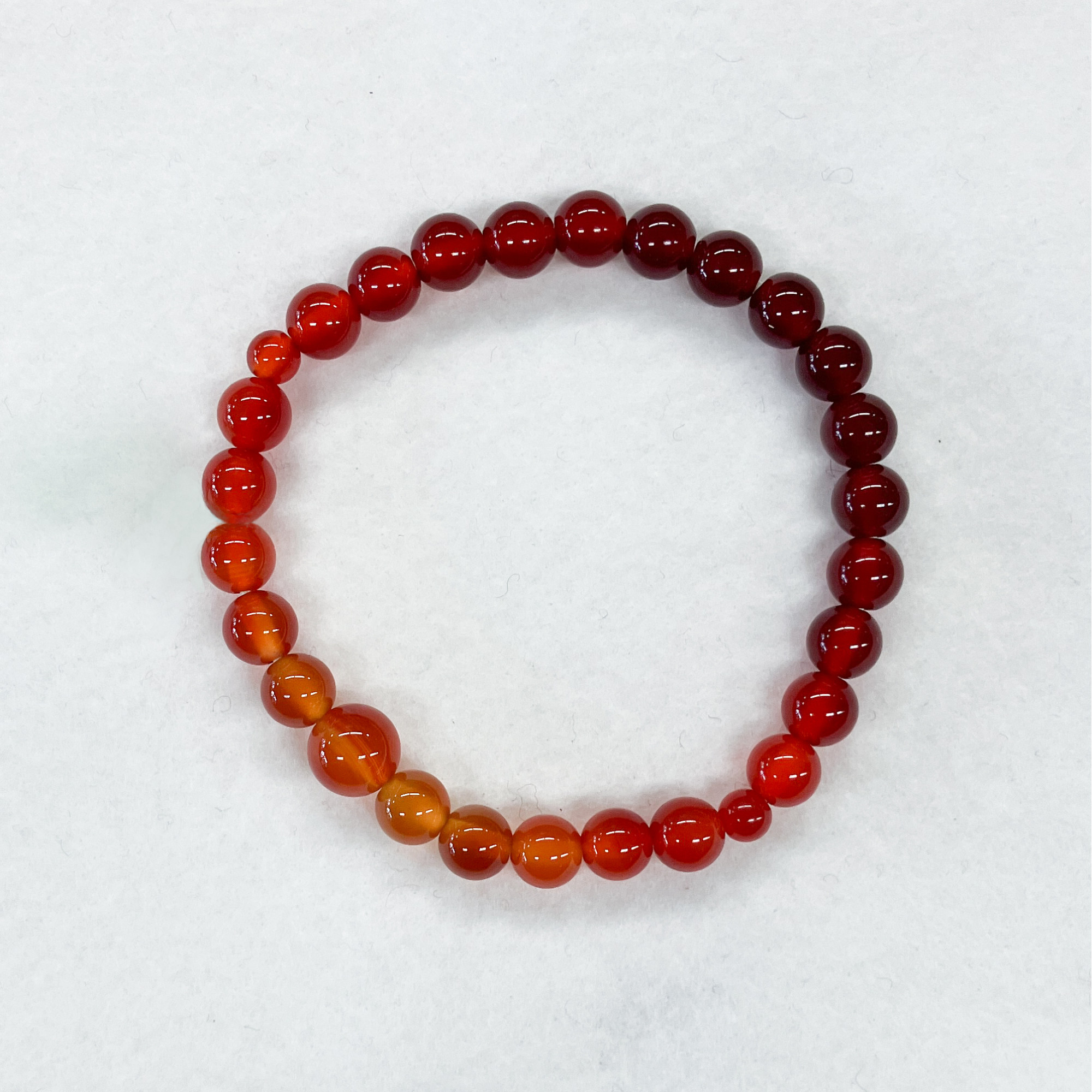 7mm  本瑪瑙  グラデーション  ブレスレット 数珠  天然石  UDA225