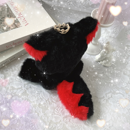 おすわり ヤンチャ Wolf ฅ^˶•̀д•́˶^ฅ ぬい服♥⟡.‎⋆ ぬいぐるみ Fu