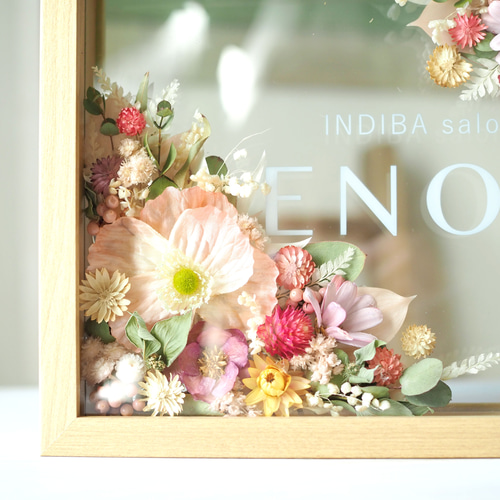 ロゴ入り◎開店祝い/開業祝い/サロンの花飾り/玄関飾り》ピンクの