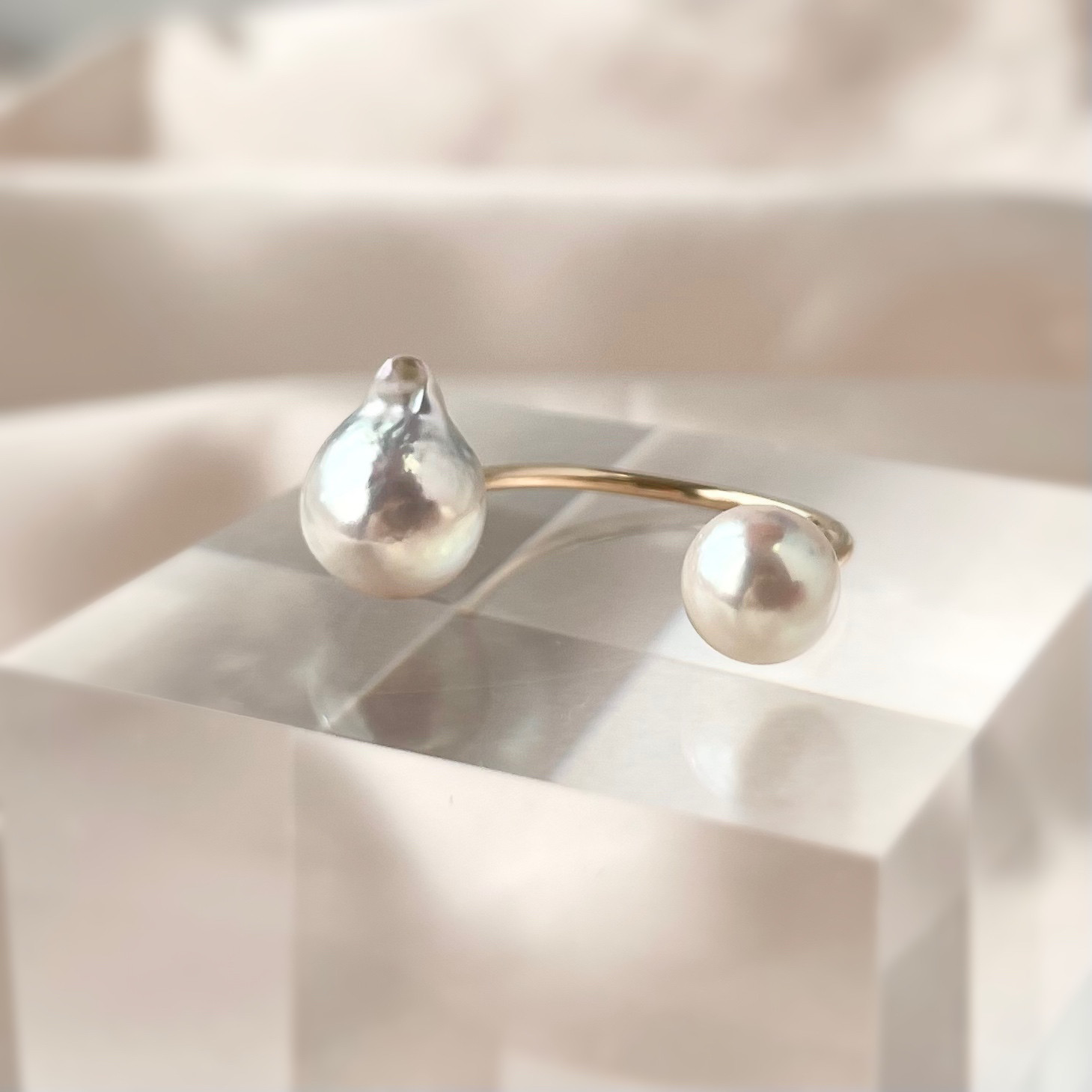 【一点もの】国産あこや真珠 フォークリング