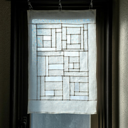 受注制作a》ポジャギ 麻 白 カーテン yuki.h.k 通販 16068194｜Creema