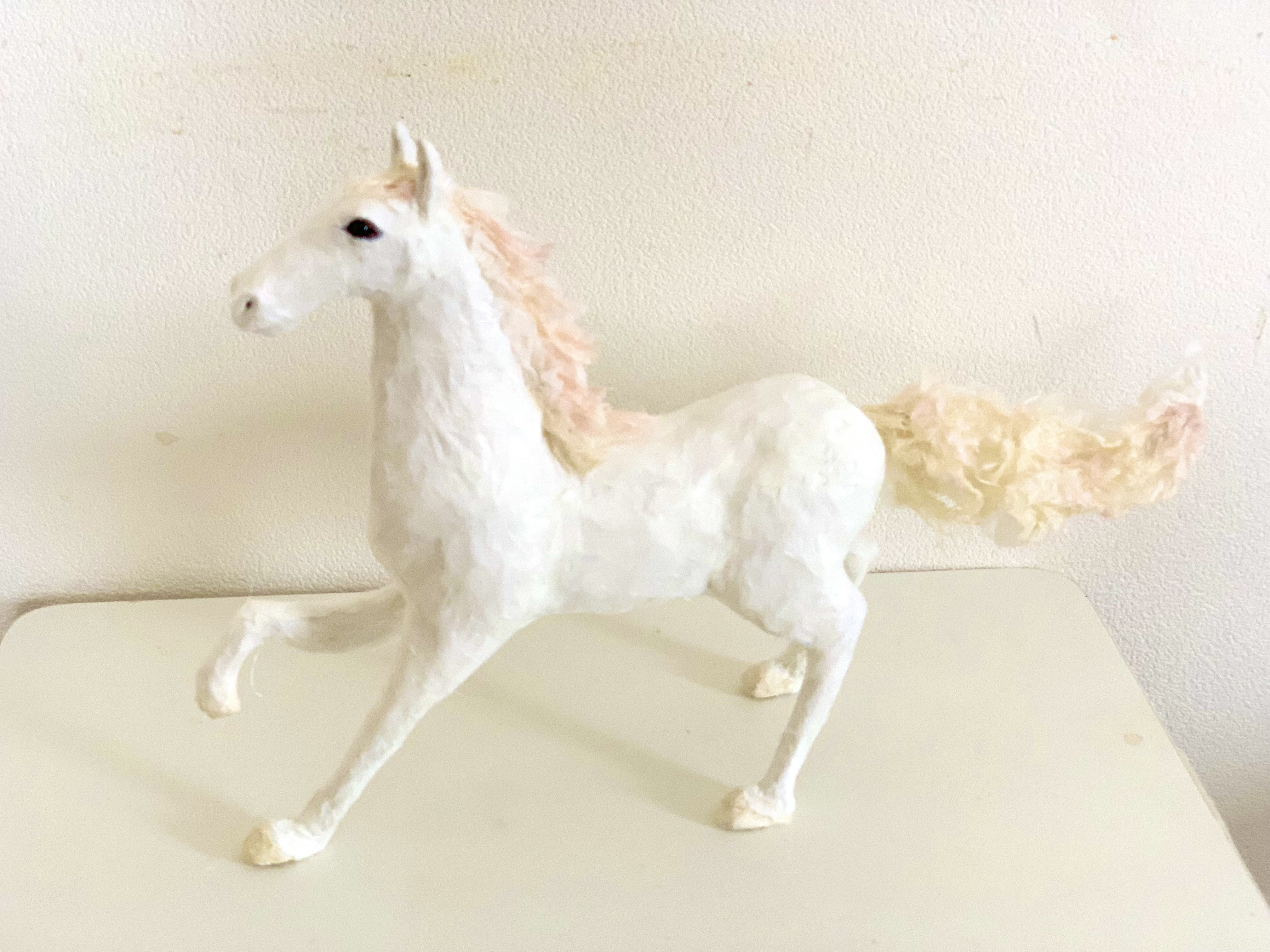 和紙の白馬干支馬 /Wild Horse