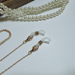 デザインビーズの補聴器ストラップ② 3枚目の画像