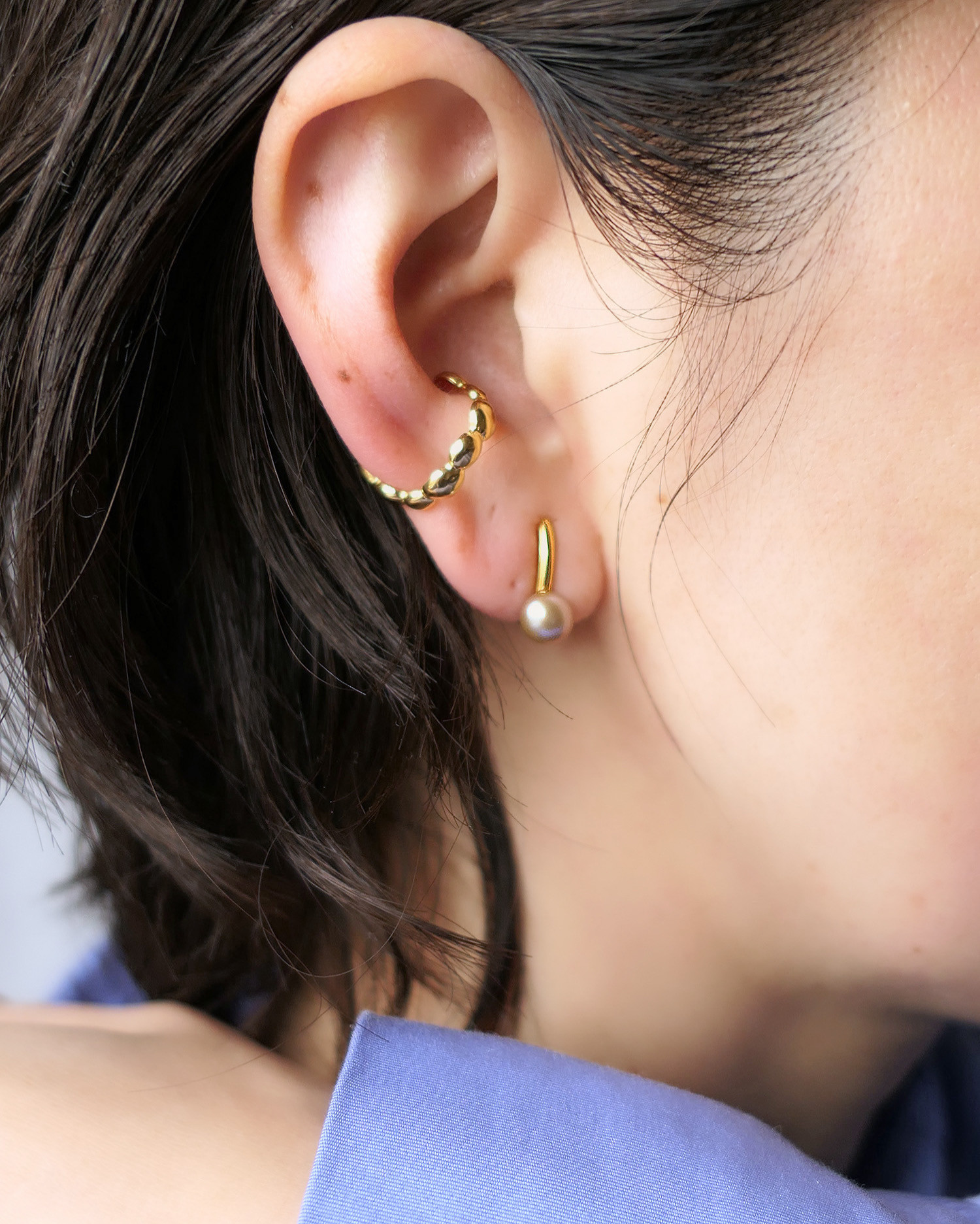 EAR CUFF | 泡粒 イヤーカフ [ゴールド] P0179
