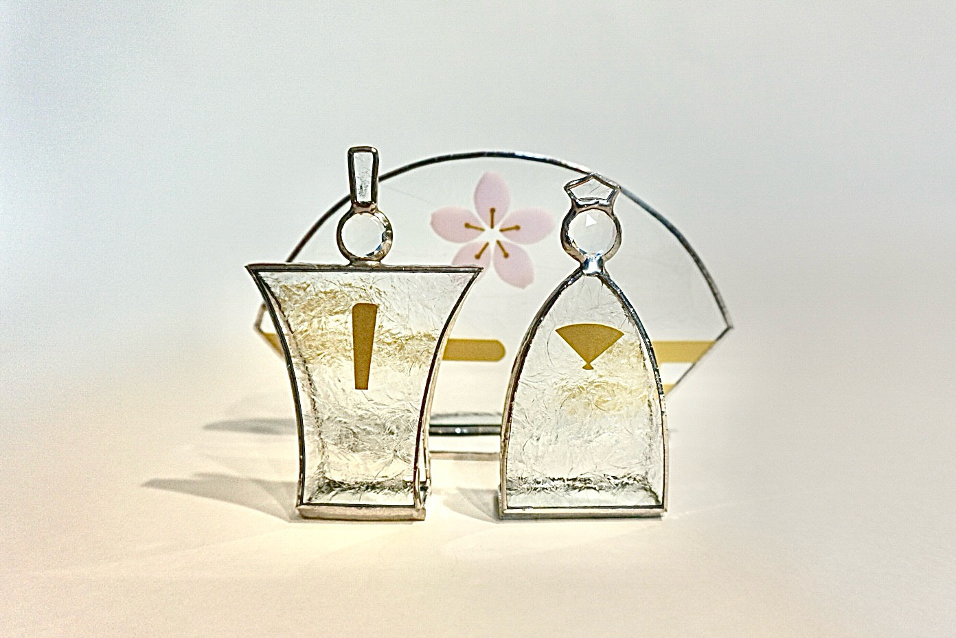 ひな人形セット ステンドグラス ークリアー