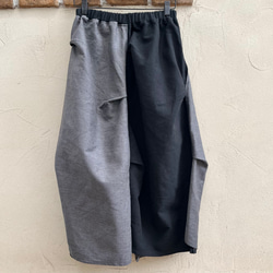 二重織デニムのタックスカート 7枚目の画像