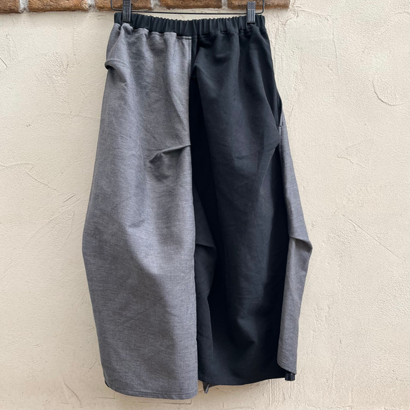 二重織デニムのタックスカート 7枚目の画像