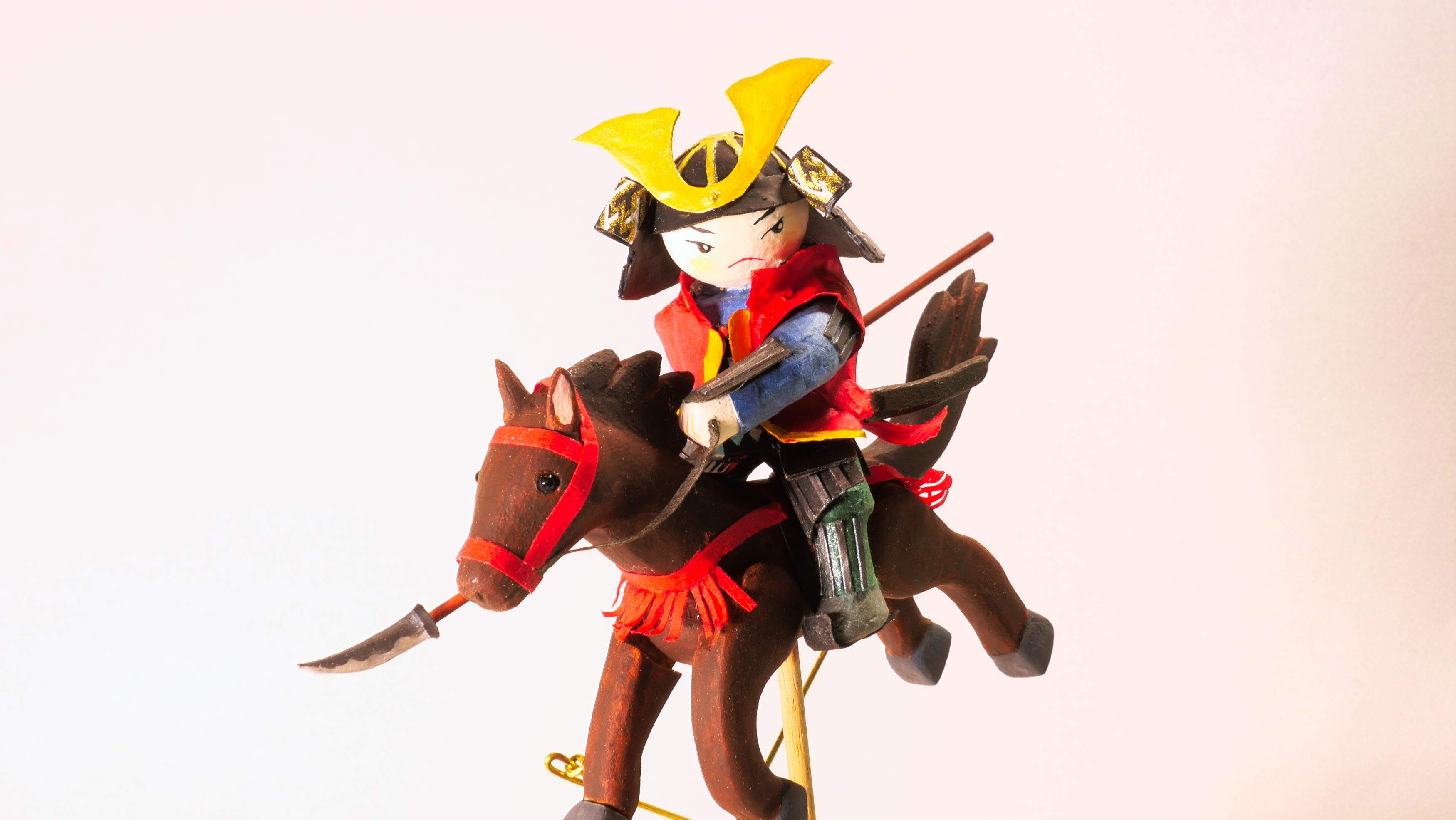 からくり玩具【騎馬の若武者】