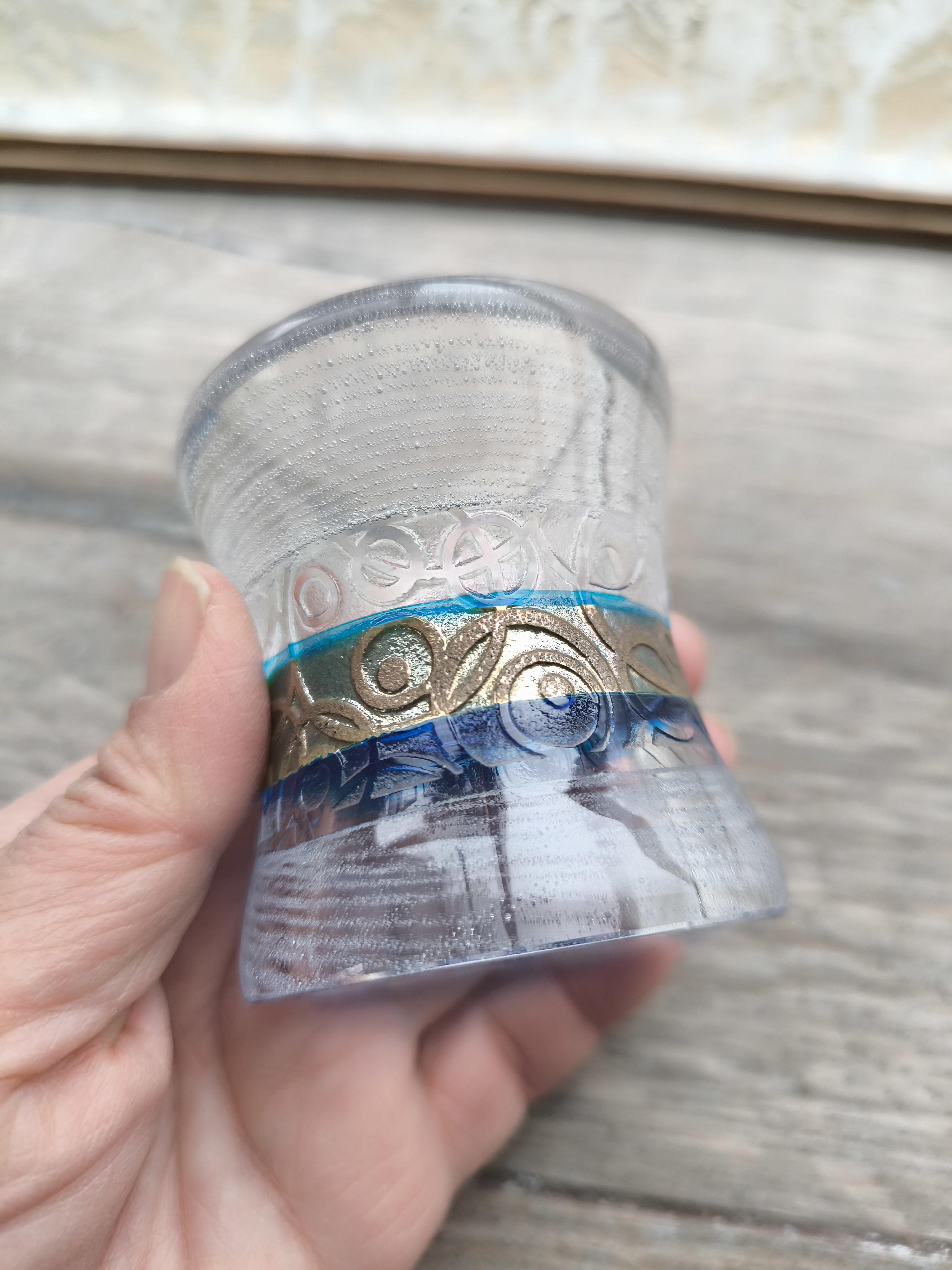 茶道具　　ガラスの蓋置