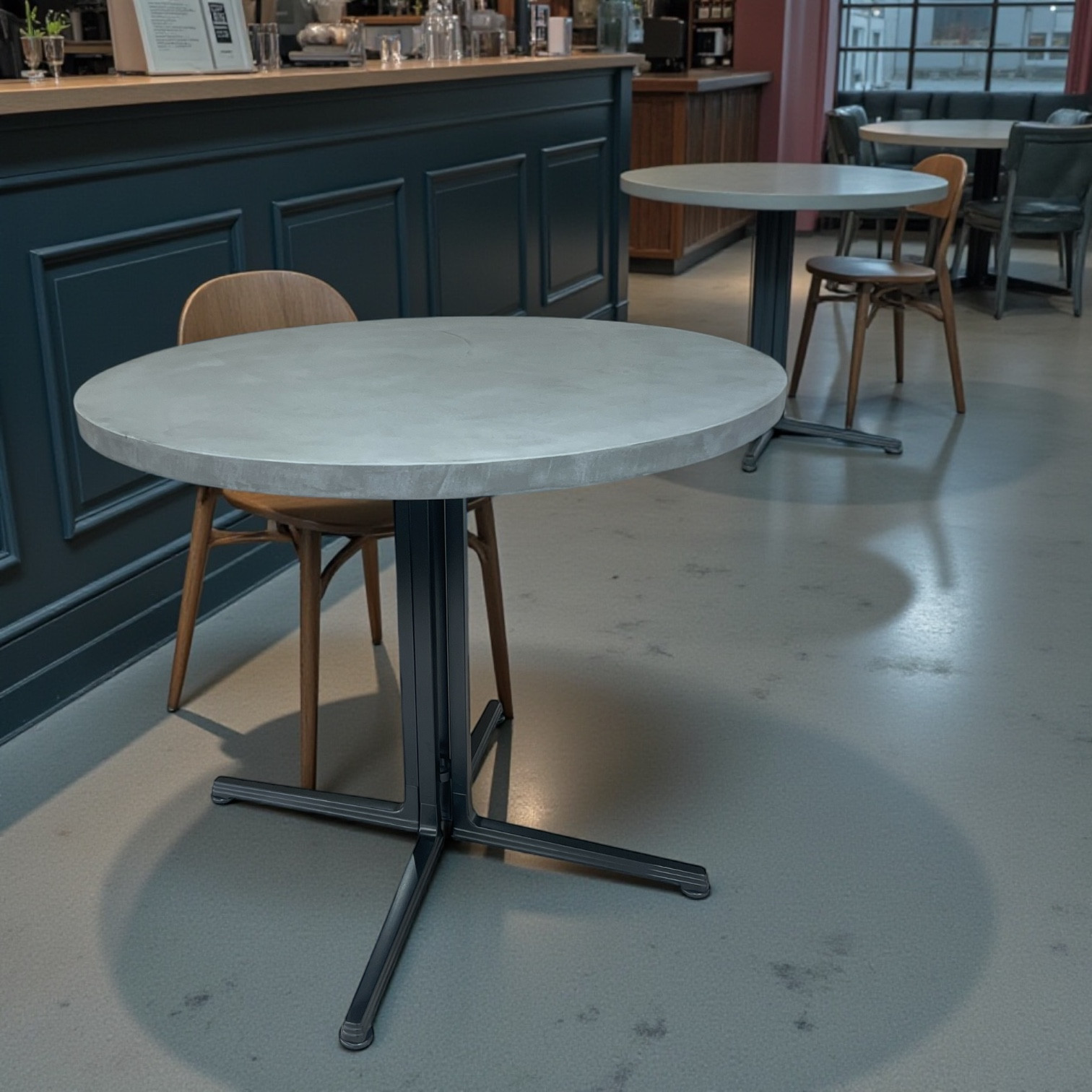 モルタル×アイアン　カフェテーブルC