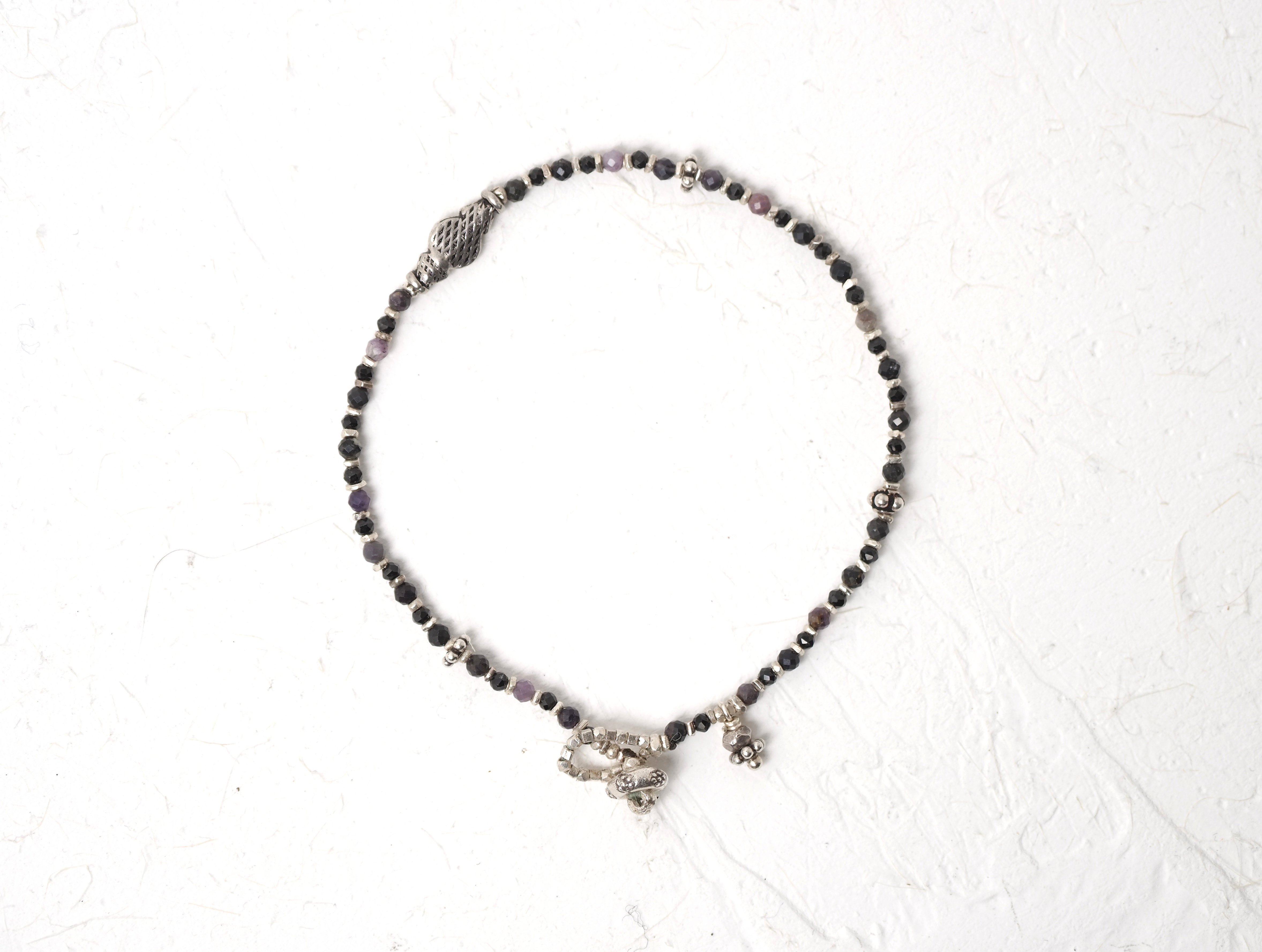 -Charoite・Spinel・Silver- bracelet