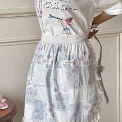 ホワイト刺繍 レース付き フレンチスタイル フリル コットン