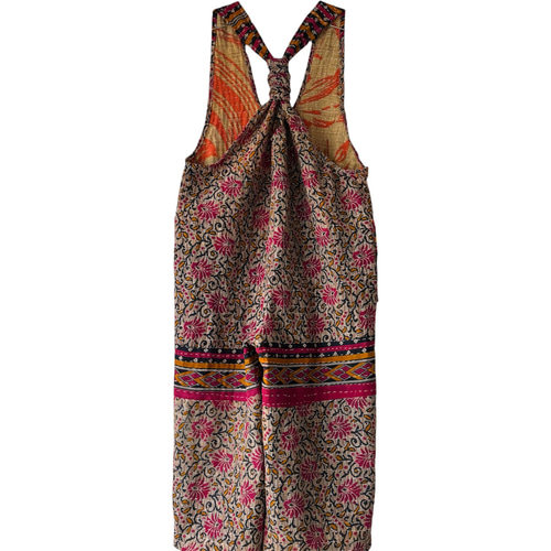 インド ラリーキルト zakuchiku ワイド サロペット オールインワン