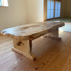 栃一枚板テーブル オーダーメイド ダイニングテーブル 一枚板テーブル