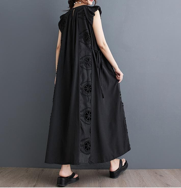 大きいサイズ レディース ノースリーブ　ワンピース　春夏 秋 新品 ロング