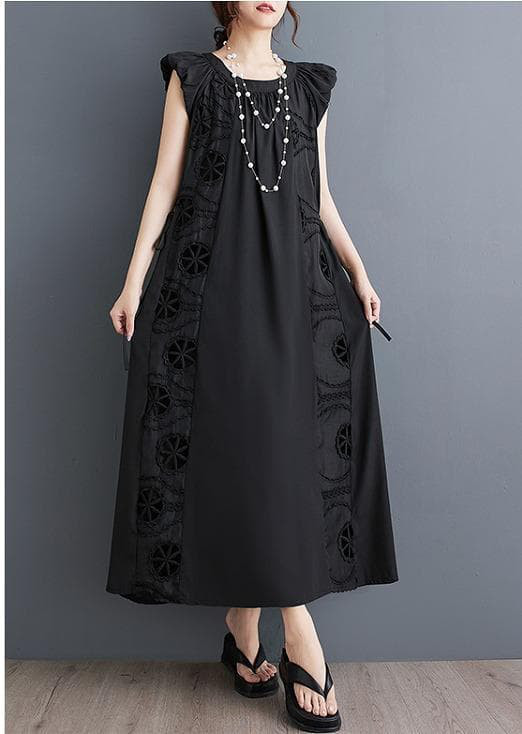 大きいサイズ レディース ノースリーブ　ワンピース　春夏 秋 新品 ロング