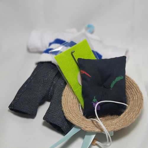 麦わら帽子の猫さん③着せ替え 羊毛フェルト rascar 通販 20378926