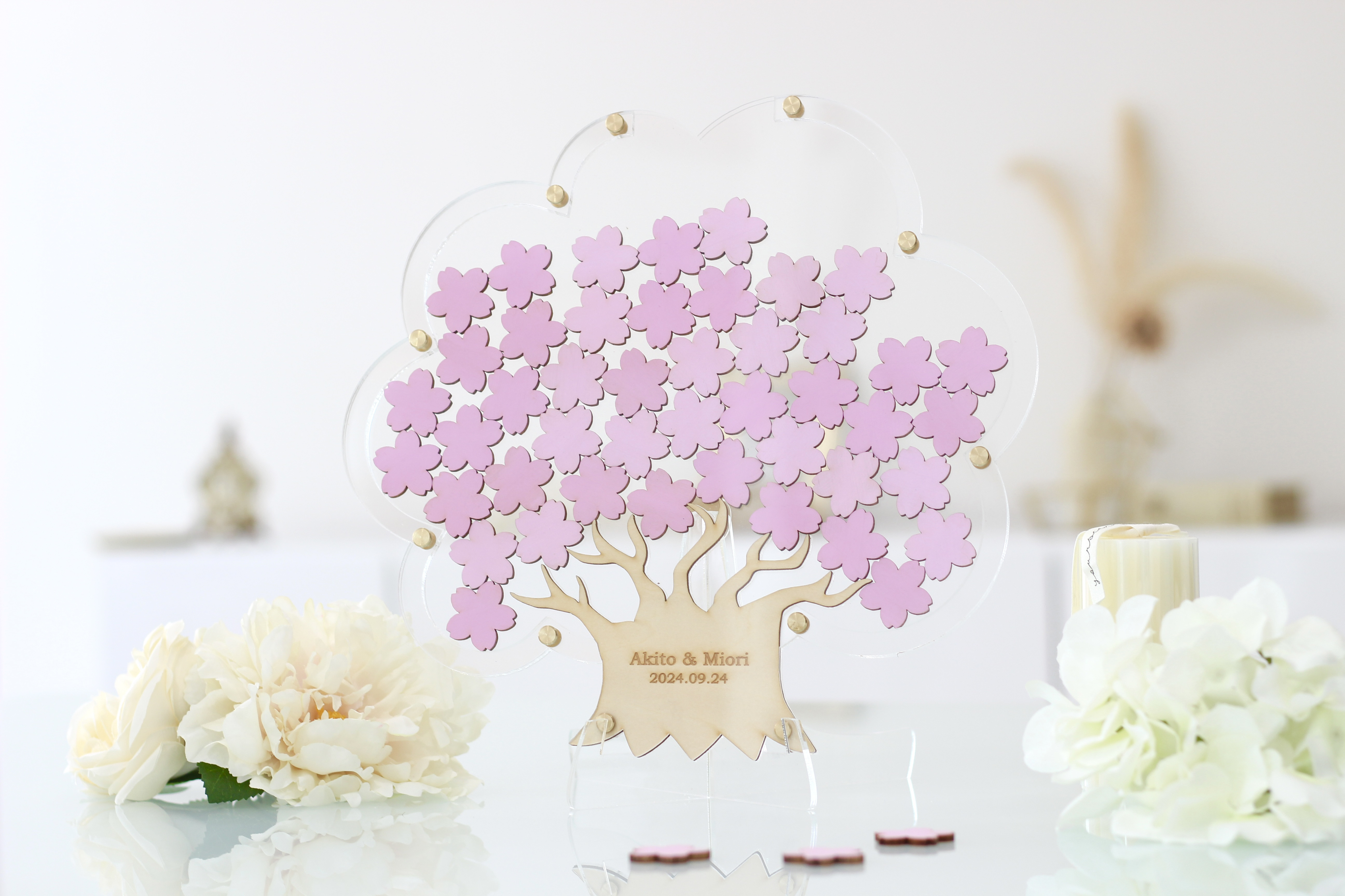 【アジア限定】大樹のウェディングドロップス【Mediumサイズ】20名〜50名　結婚証明書
