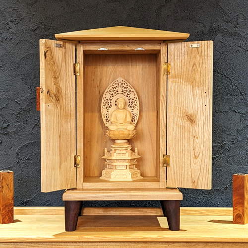 天然木厨子 Lサイズ 無垢材 クリ・ウォールナット・ホワイトアッシュ