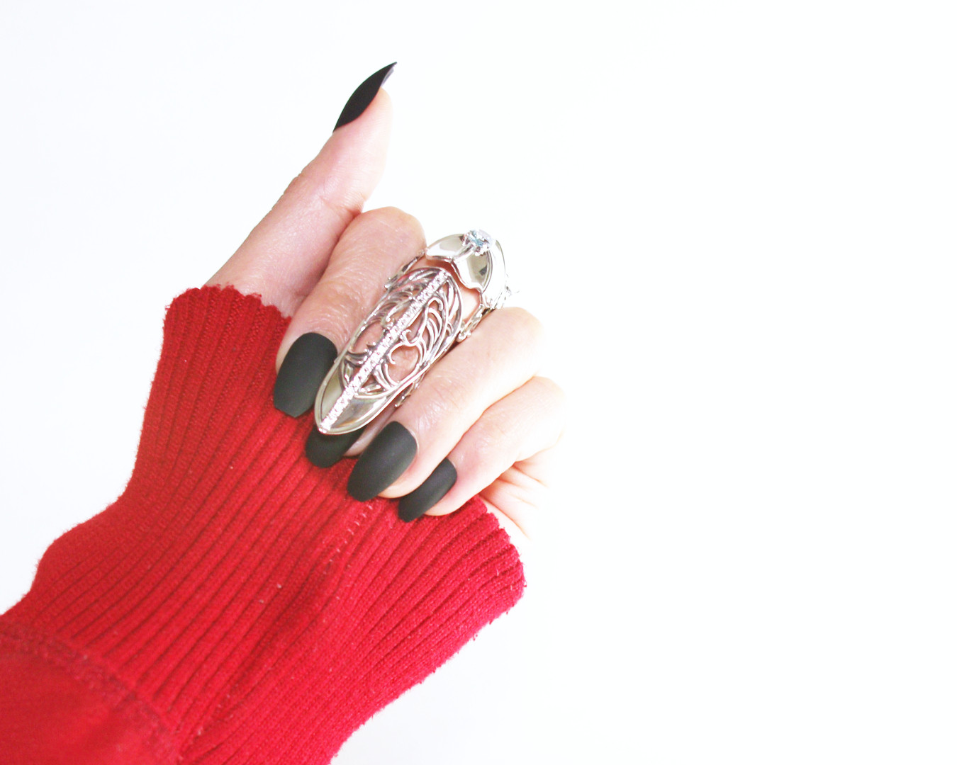 フィンガーティップアーマーリング トパーズ＆ペリドット