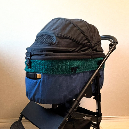 エアバギードーム3 ラージ専用】コットカバー｜デニム×ボア